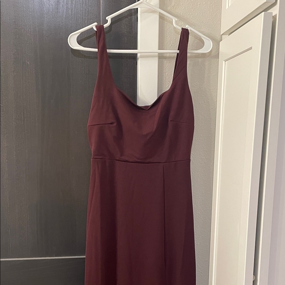 Birdy Grey Deep Red Sleeveless Gown